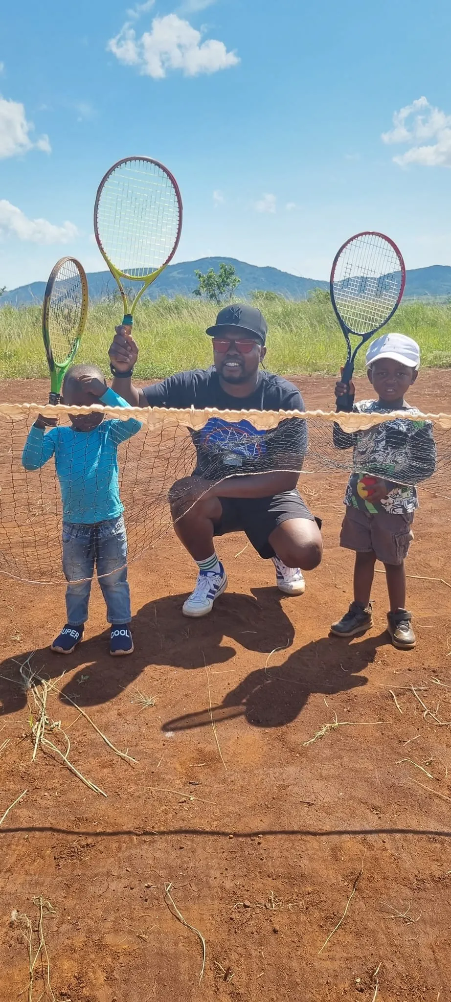 NJ with young players in Eswatini