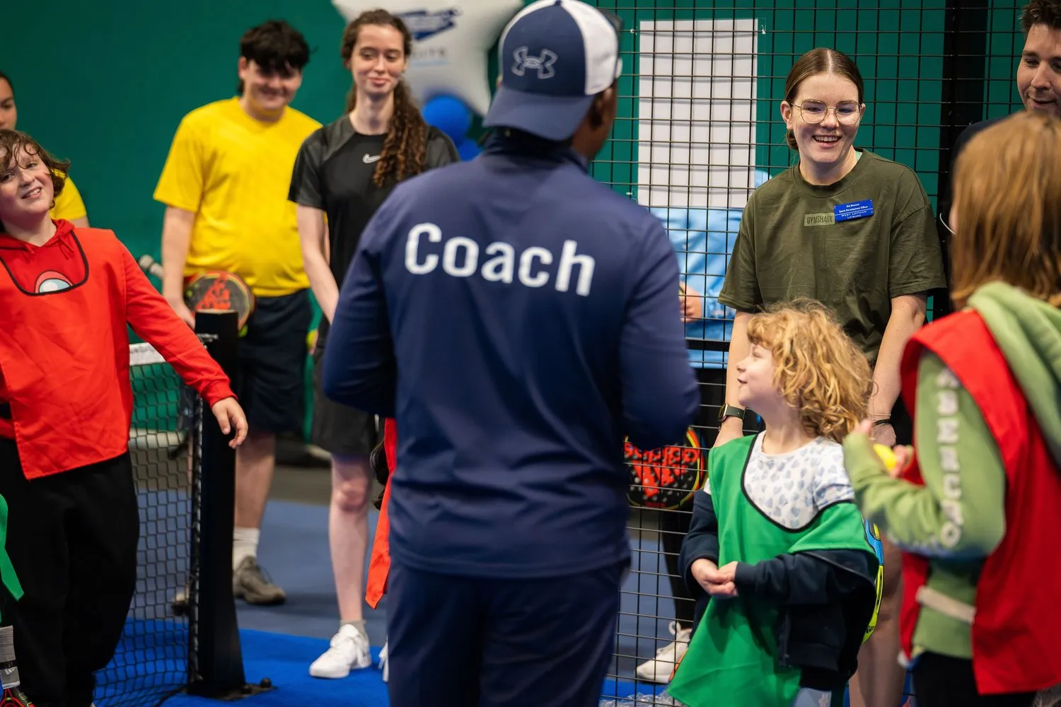 Junior padel players with NJ