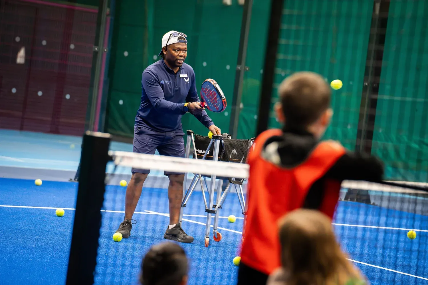 Head coach NJ on court